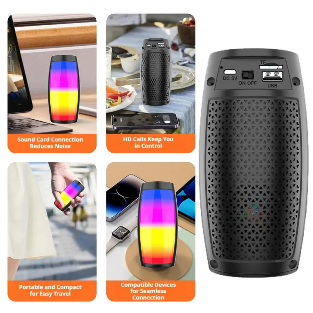 Bluetooth Speaker Wireless Portable IPX7 Waterproof Stereo Loud Booming Bass FM Radio TF Card Player Home Outdoor Party Gifts