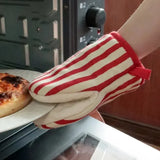 

Style Polka Dot Heat-Resistant Oven Mitts for Home Use,Japanese Microwave Safe Gloves  kitchen gloves  heat resistant gloves

