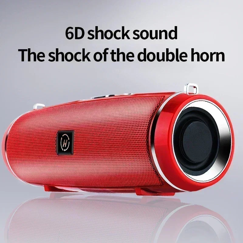Portable Bluetooth Speaker 6D Surround Deep Bass Dual Horn Wireless Stereo Support TF USB Handsfree Call Outdoor Mini Audio Box