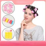 

6-14pcs Soft Sponge Foam Cushion Hair Rollers Curlers Hair Salon Barber DIY Curls Hairdressing Kit DIY Home Hair Styling Tools

