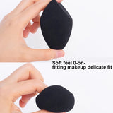 

2pcs Black Beauty Sponge Egg - Latex-Free, Reusable Makeup Blender for Flawless Foundation, Contour &amp; Highlight

