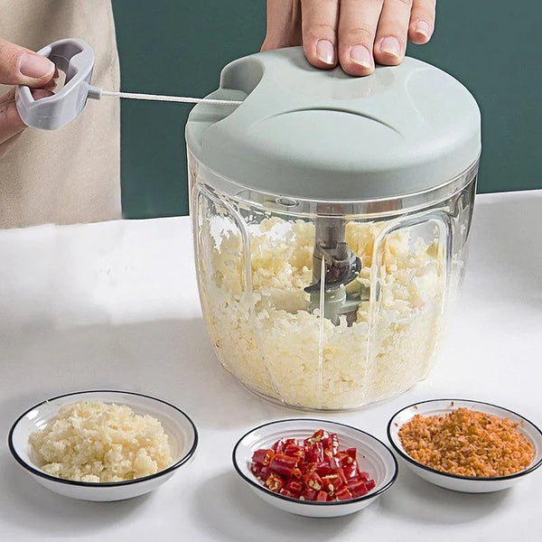 

500/900ML Manual Meat Mincer Garlic Chopper Rotate Garlic Press Crusher Vegetable Onion Cutter Kitchen Cooking Accessories

