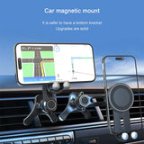 

Magnetic Phone Mount for Car Compatible for Magsafe Car Mount, Not Blocking Air Vent, Strengthen Magnetic Car Phone Holder


