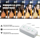 

LED Detachable Bulbs Professional Makeup Mirror Lamp USB Power Cosmetic Mirror Light Hollywood Dressing Table Vanity Lights

