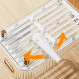 

Dish Drying Rack Dish Drainer With Removable Utensil Holder Dish Rack With Drainboard Swivel Spout For Kitchen Counter And Sink

