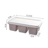 

Silicone Ice Cube Trays with No-Spill Lids, Easy-Release, for Freezer, Whiskey, Cocktails, Baby Food, and Drinks - 6 Cubes

