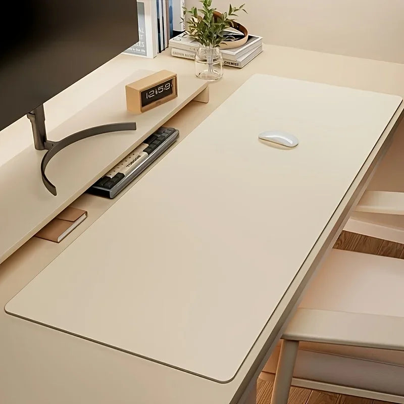 

1pc Large Faux Leather Mouse Pad, Non-Slip Waterproof Desk Pad for Office, Desk, Mouse Pads for DeskEasy To Clean, Mouse Pads

