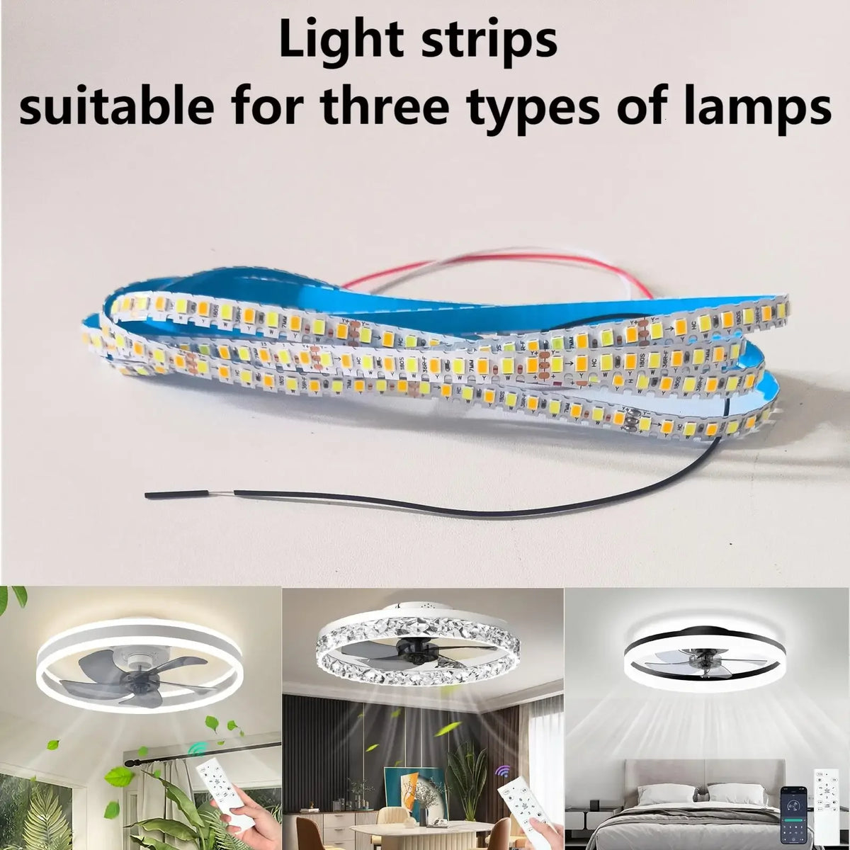 Modern LED Light Strip Smart Driver Energy-saving and Easy Nstall LED Fan Light Driver Ceiling Fan Light Lighting Transformer