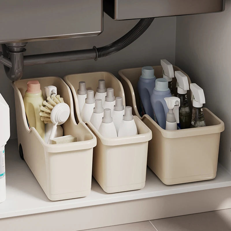 Kitchen Closet Organizer Make Up Organizer Sundries Storage Case with Wheels Seasoning Bottle Storage Container