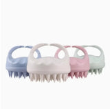 

Scalp Massager Shampoo Brush Silicone Hair Scrubber Exfoliating Washing Dandruff Removal Beige Bath Care Accessory Tool

