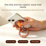

Magnetic Phone Ring Holder Foldable Rotatable Aluminum Stand With Silicone Wrist Strap For Smartphone

