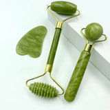 

Natural jade roller massager, scraping board,foot massage roller,facial lifting and anti-wrinkle double-head scraping jade stone

