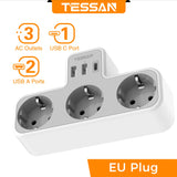 

Adaptateur mural TESSAN à trois prises

