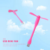 

Mini USB Fan Flexible Bendable Fan For Power Bank Laptop PC AC Charger Portable Hand Cooling Fan For Computer Summer Gadget

