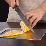 

3 Pcs Premium Stainless Steel Cutting Board Set Durable Easy Clean Rustproof BPA Free Food Safe Kitchen Prep Chopping Board

