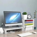 

Desktop computer riser stand, ideal for dormitory desks—elevates your monitor to improve ergonomics and free up space underneath

