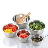 

Stainless Steel Mixing Bowls Portable Kitchen Cooking Nesting Storage Bowls for Home Outdoor Camping Accessories

