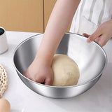 

Stainless Steel Mixing Bowls with Measurements, Suitable for Home Use, for Mixing and Kneading, Salads, and Baking Salad Bowl


