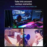 

USB Microphone RGB Microfone Condensador Noise Reduction Wire Game Mic for Podcast Recording Studio Streaming Laptop Desktop PC

