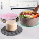 

4pcs Round Heat-Resistant Non-Slip Trivet Set, Pot Holder &amp; Cup Coaster for Kitchen Table

