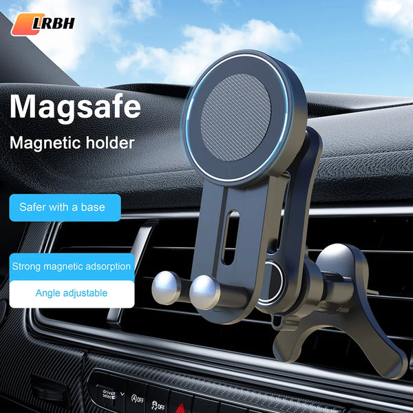 

Magnetic Phone Mount for Car Compatible for Magsafe Car Mount, Not Blocking Air Vent, Strengthen Magnetic Car Phone Holder

