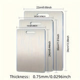 

3 Pcs Premium Stainless Steel Cutting Board Set Durable Easy Clean Rustproof BPA Free Food Safe Kitchen Prep Chopping Board

