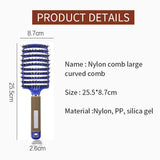 

Hair Brush Hair Comb Detangling Hair Brush Bristle&amp;Nylon Women Wet Massage Comb Curly Hairdressing Salon Styling Tools

