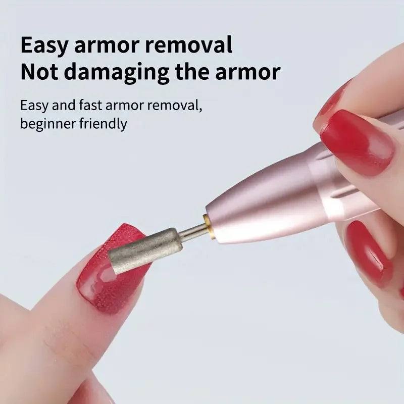 Electric Nail File Set, USB Charging Portable Nail Polisher and Foot Repair Tool, Professional Nail and Foot Shaping, Nail Drill