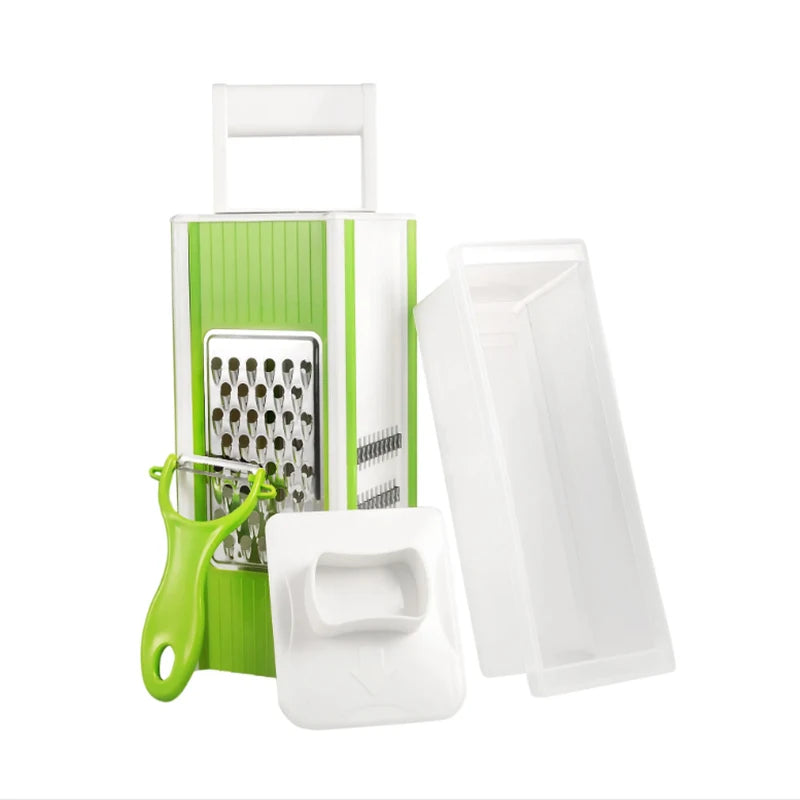 

5-In-1 Multifunctional Vegetable Chopper &amp; Slicer Durable Abs Perfect For Outdoor Cooking Vegetable Slicer Cutter Kitchen Tools

