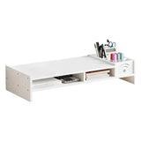 

Monitor Stand Riser 2-Tier Desk Shelf 4.3 Inch Height Computer Riser with Storage Organizer for Home Laptop PC TV Work Table

