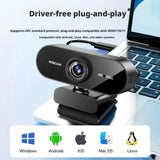 

Full HD 1080P Webcam USB Plug Play Web Camera Built-in Microphone Rotatable Clip On Computer Camera For Laptop PC Online Class

