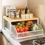 

Kitchen Countertop Organizer 2 Tier Organizer Rack Multi Use Shelf For Microwave Coffee Machine Printer Kitchen Accessories

