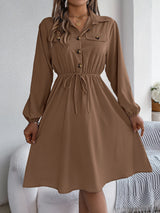 

Robe chemise femme à ceinture

