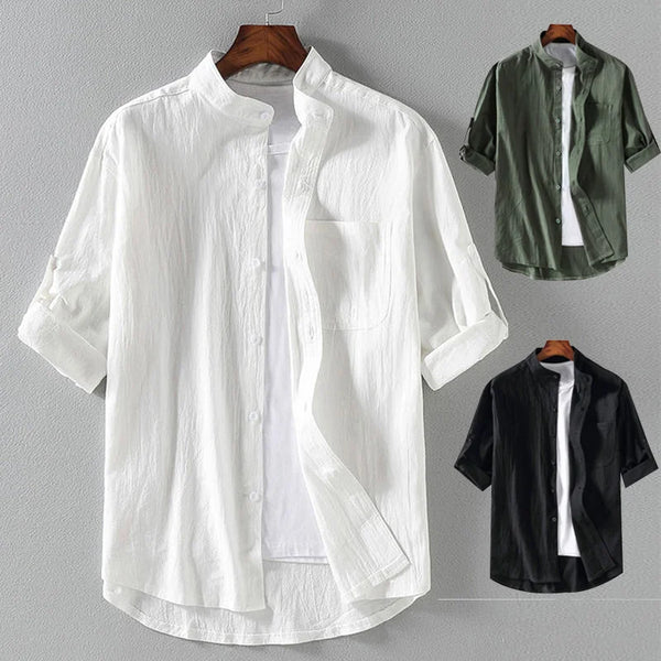 
Chemise homme à col montant
