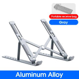 

High-efficiency aluminum alloy laptop stand, adjustable, heat-dissipating, portable and foldable

