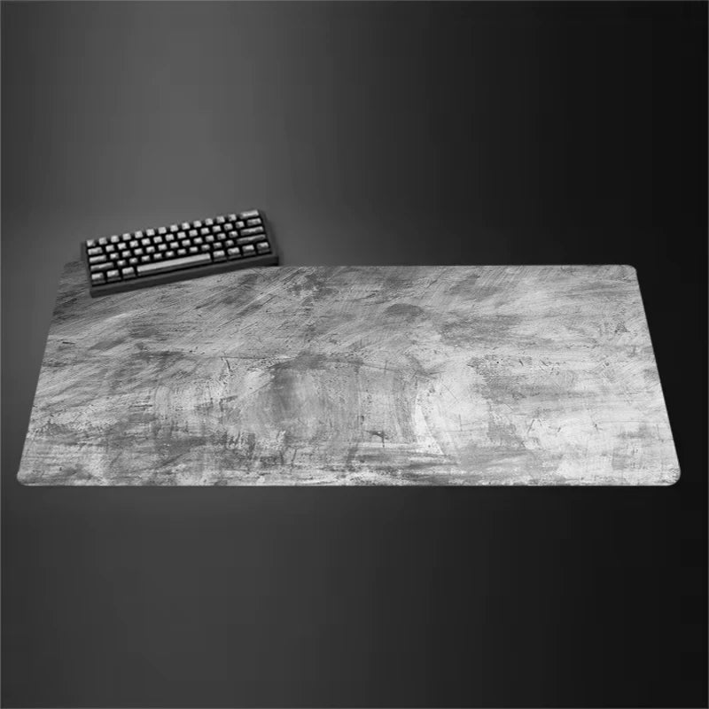 

Gray Mouse Pad Large/Small Overlocked Mousepad NonSlip Desktop Keyboard Table Pad Gray Series Game Desk Mat Computer Accessories

