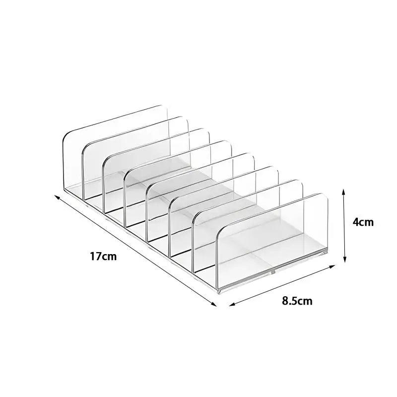 7-Compartment Makeup Organizer Desktop Eye Shadow Palette Display Box Makeup Blush Cosmetics Shelf Make Up Tools Storage Holder