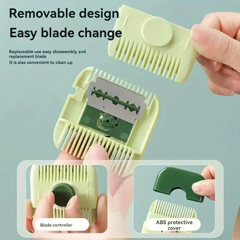 2-in-1 Hair Clipper Comb - Multifunctional Easy Daily Trimming Thinning Tool for All Hair Types
