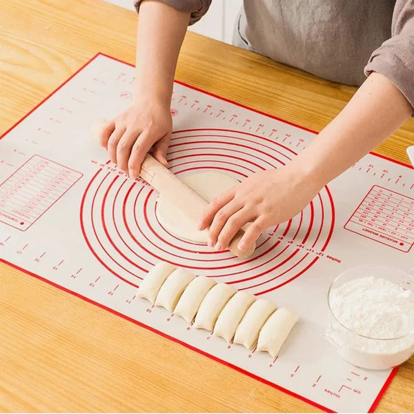 

UNTIOR 1PCS Silicone Baking Mat Kneading Pad Dough Mat Pizza Cake Dough Maker Kitchen Cooking Grill Non-Stick Gadgets Bakeware

