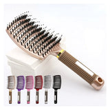 

Hair Brush Hair Comb Detangling Hair Brush Bristle&amp;Nylon Women Wet Massage Comb Curly Hairdressing Salon Styling Tools


