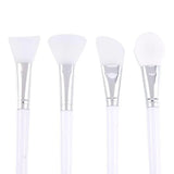 

4Pcs/set White Makeup Silicone Facial Mask Brush Professional Mud Cream Brushes DIY Skin Care Foundation Cosmetic Beauty Tool

