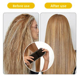 

Pro Hairdressing Straightener Hairbrush Boar Bristles Hair Straightening Double Brushes V Shape Comb Clamp Styling Tools DIY

