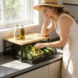 

Kitchen Countertop Organizer 2 Tier Organizer Rack Multi Use Shelf For Microwave Coffee Machine Printer Kitchen Accessories

